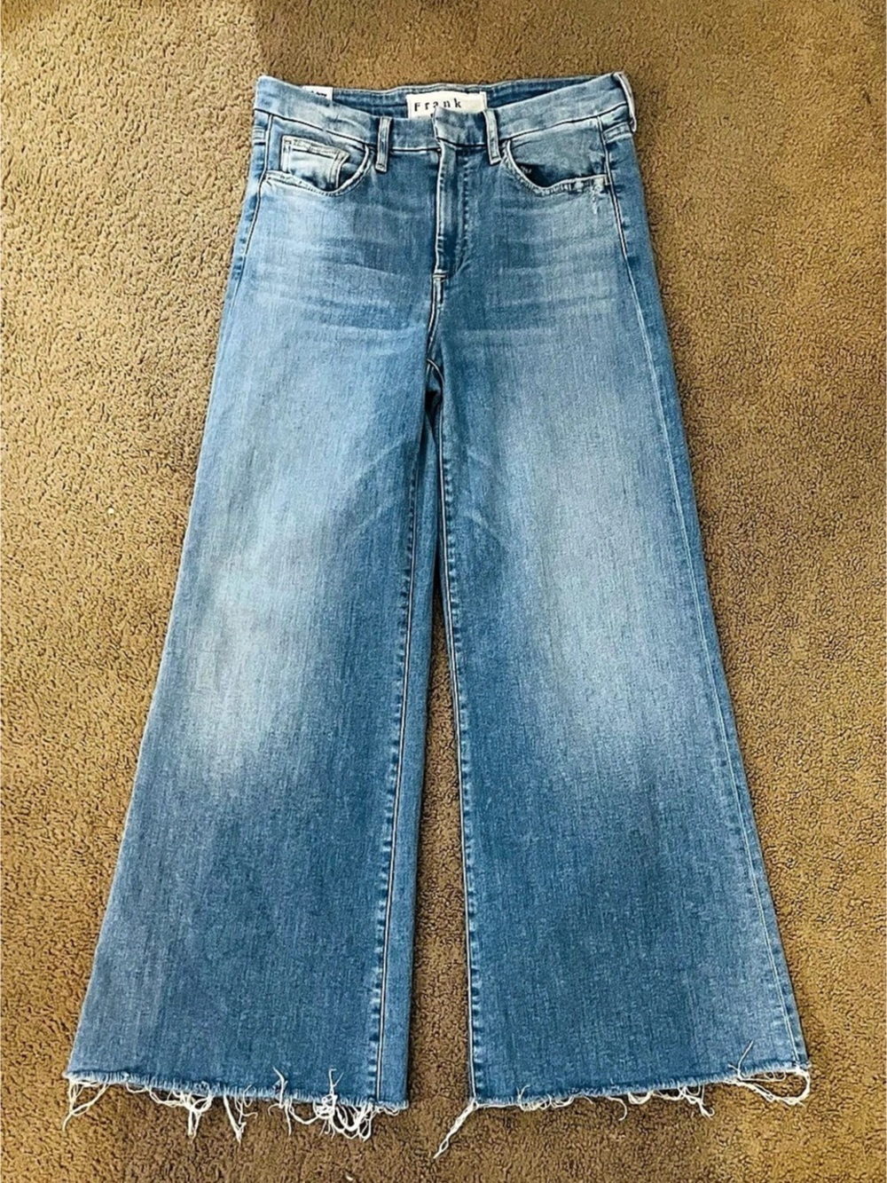 Frank & Eileen Galway Wide-Leg Jean Wide Leg Jeans in Blue Waist 27